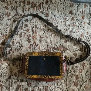 Madewell snakeskin crossbody purse